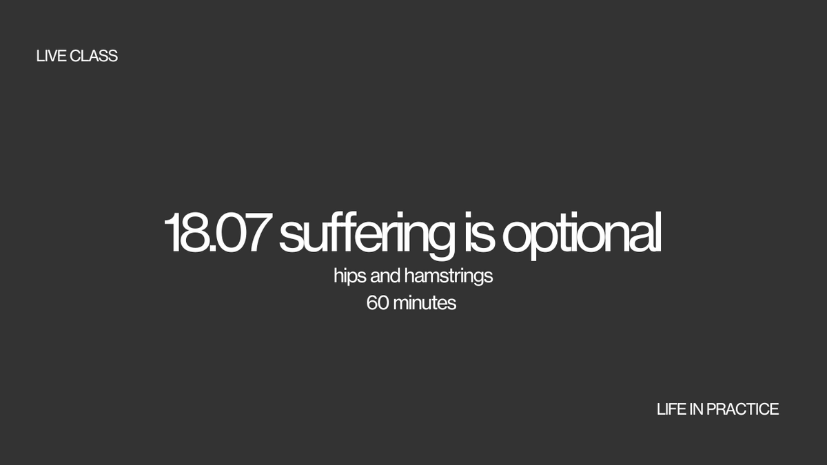 18.07 suffering is optional
