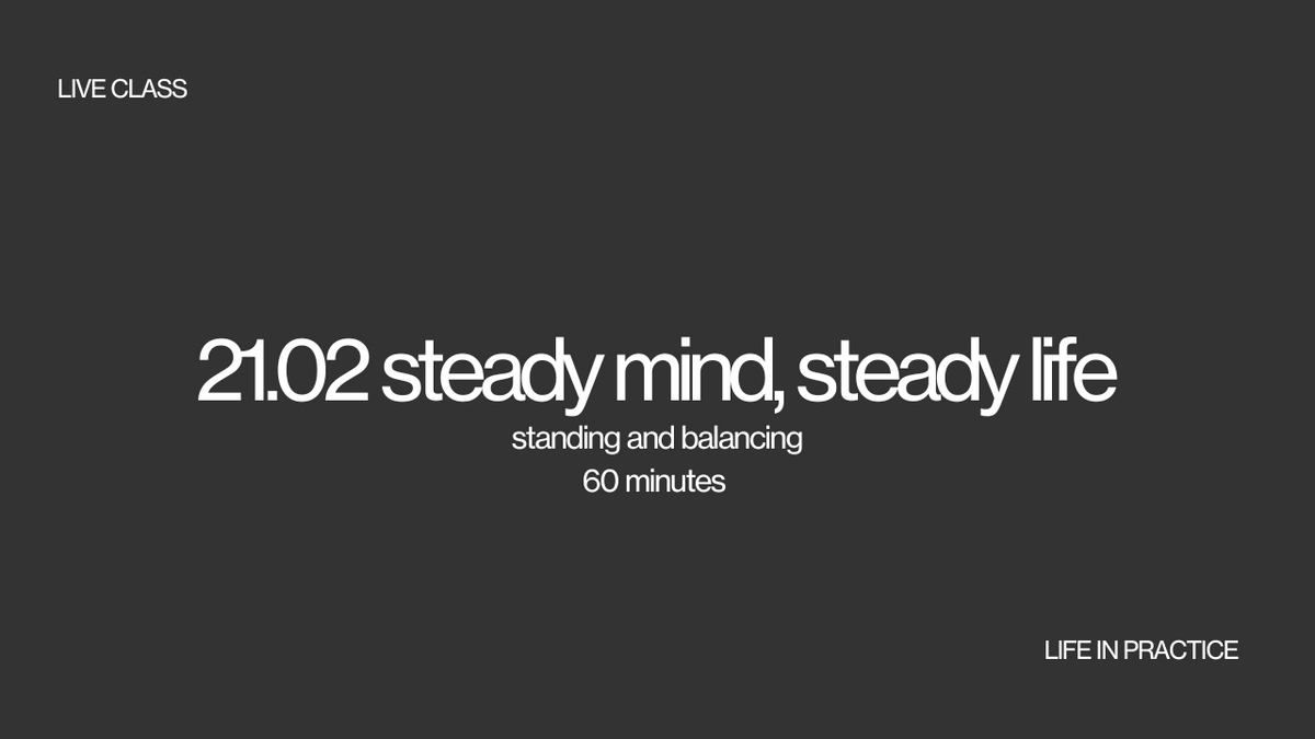21.02 steady mind, steady life