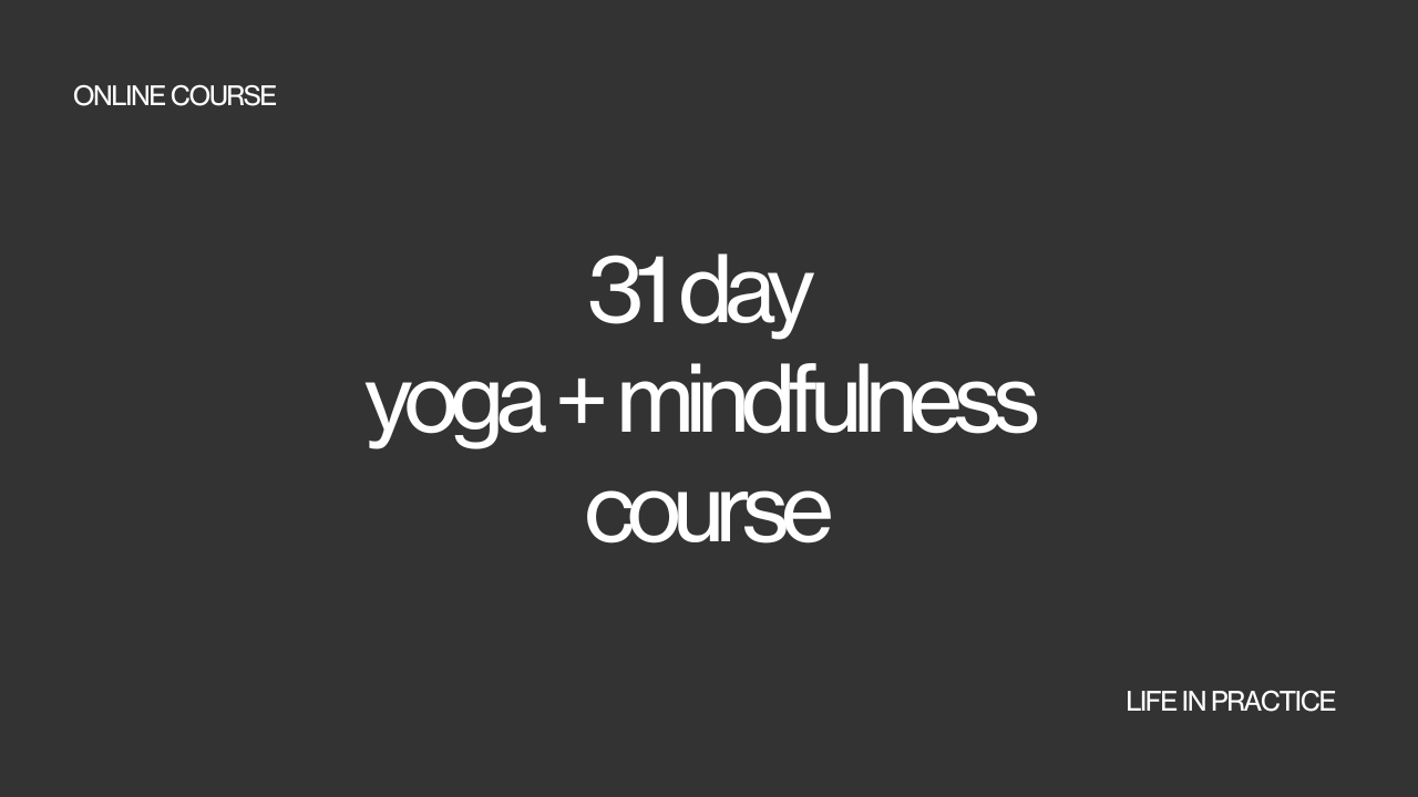 yoga + mindfulness course
