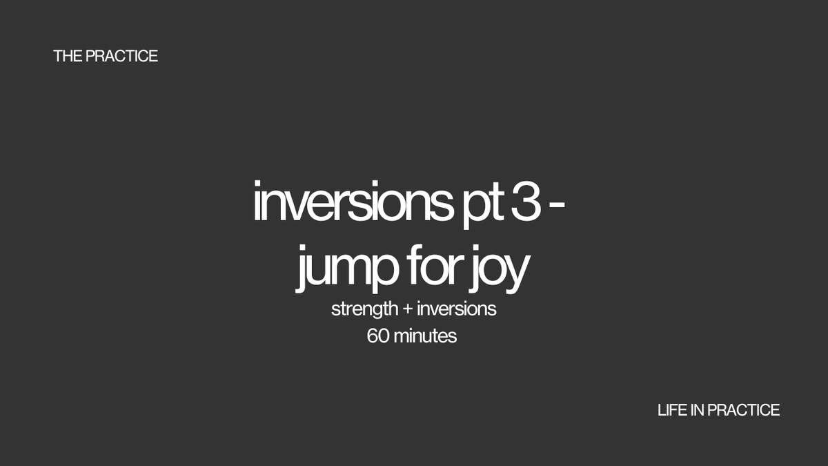 inversions pt 3 - jump for joy