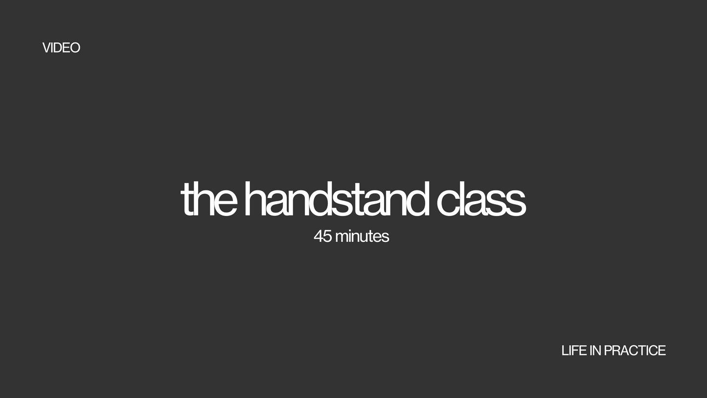 the handstand class
