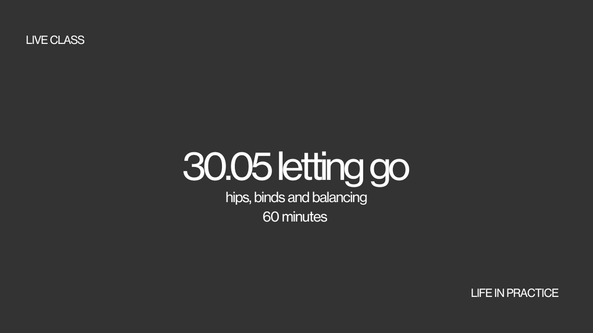 30.05 letting go