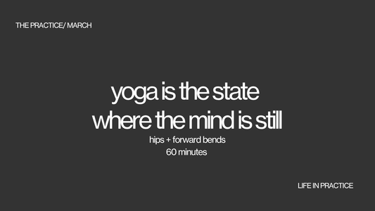 march - yoga is the state where the mind is still